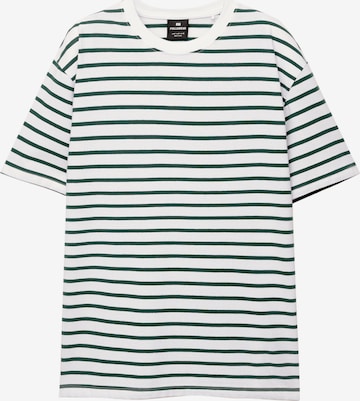 T-Shirt Pull&Bear en vert : devant
