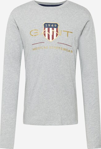 T-Shirt GANT en gris : devant