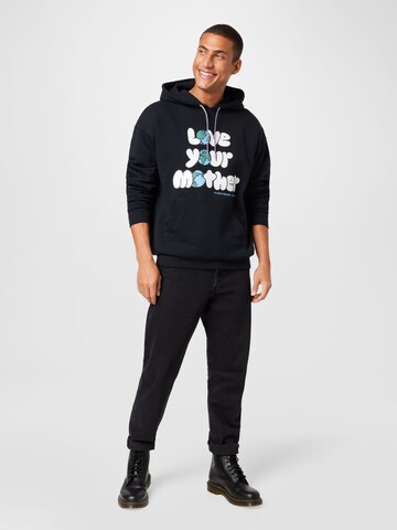 CONVERSE Sweatshirt 'LOVE YOUR MOTHER' in Zwart