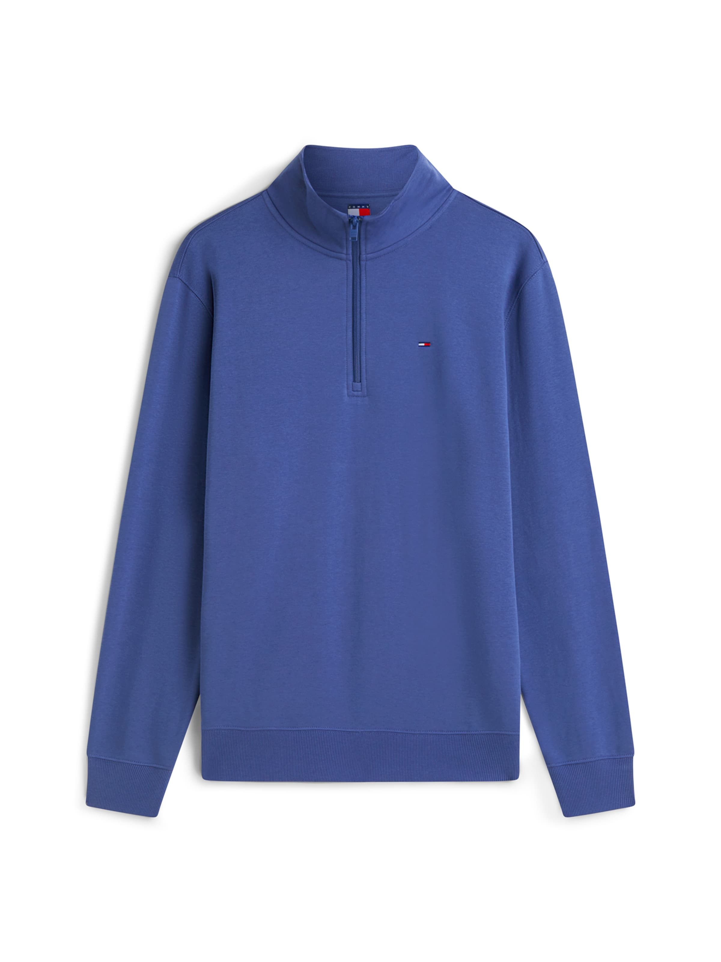 Bluză de molton de la Tommy Jeans pe albastru: față