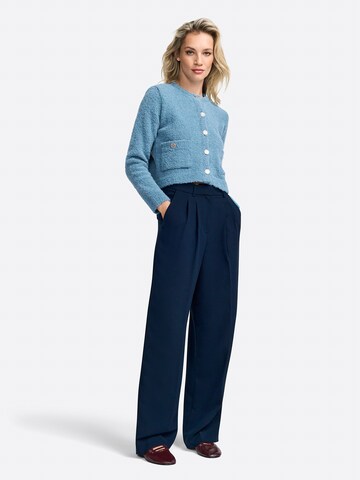 Rich & Royal Knit cardigan in Blue: front