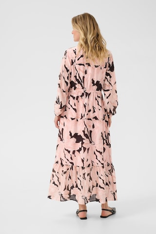 Cream Jurk 'Reese ' in Roze