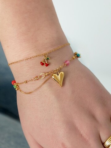 Cala Rose Bracelet 'CHERRY' in Gold: front