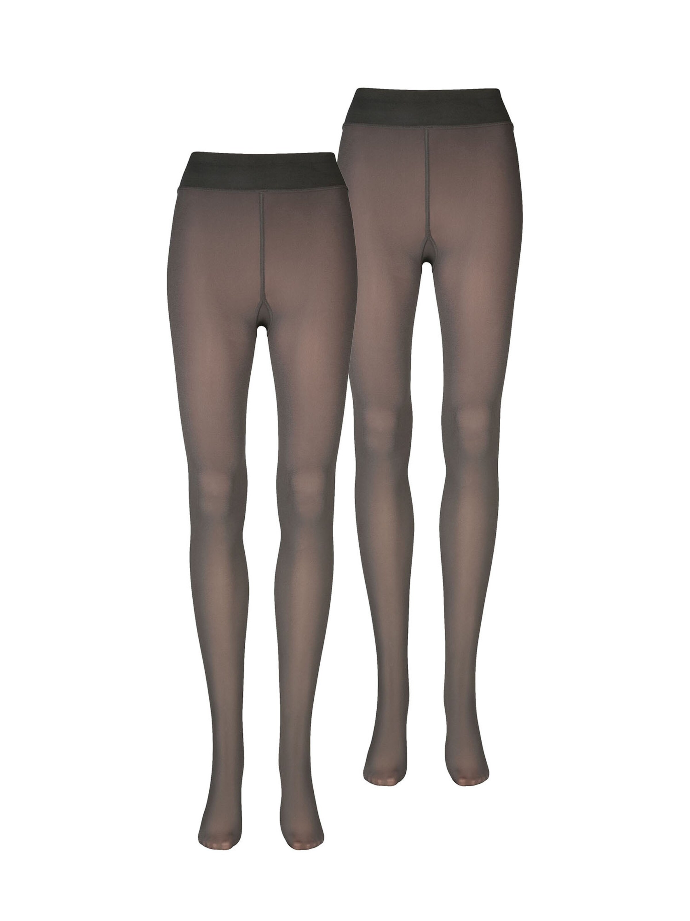 Collants ' Warm & Transparent ' Nur Die en gris : devant
