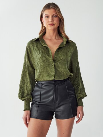 BWLDR Bluza 'ELIZABETH' | zelena barva: sprednja stran