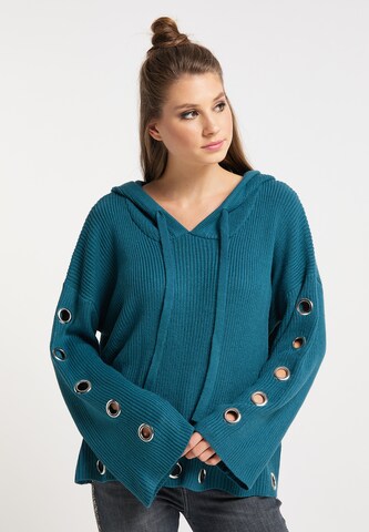 Pull-over myMo ROCKS en bleu : devant