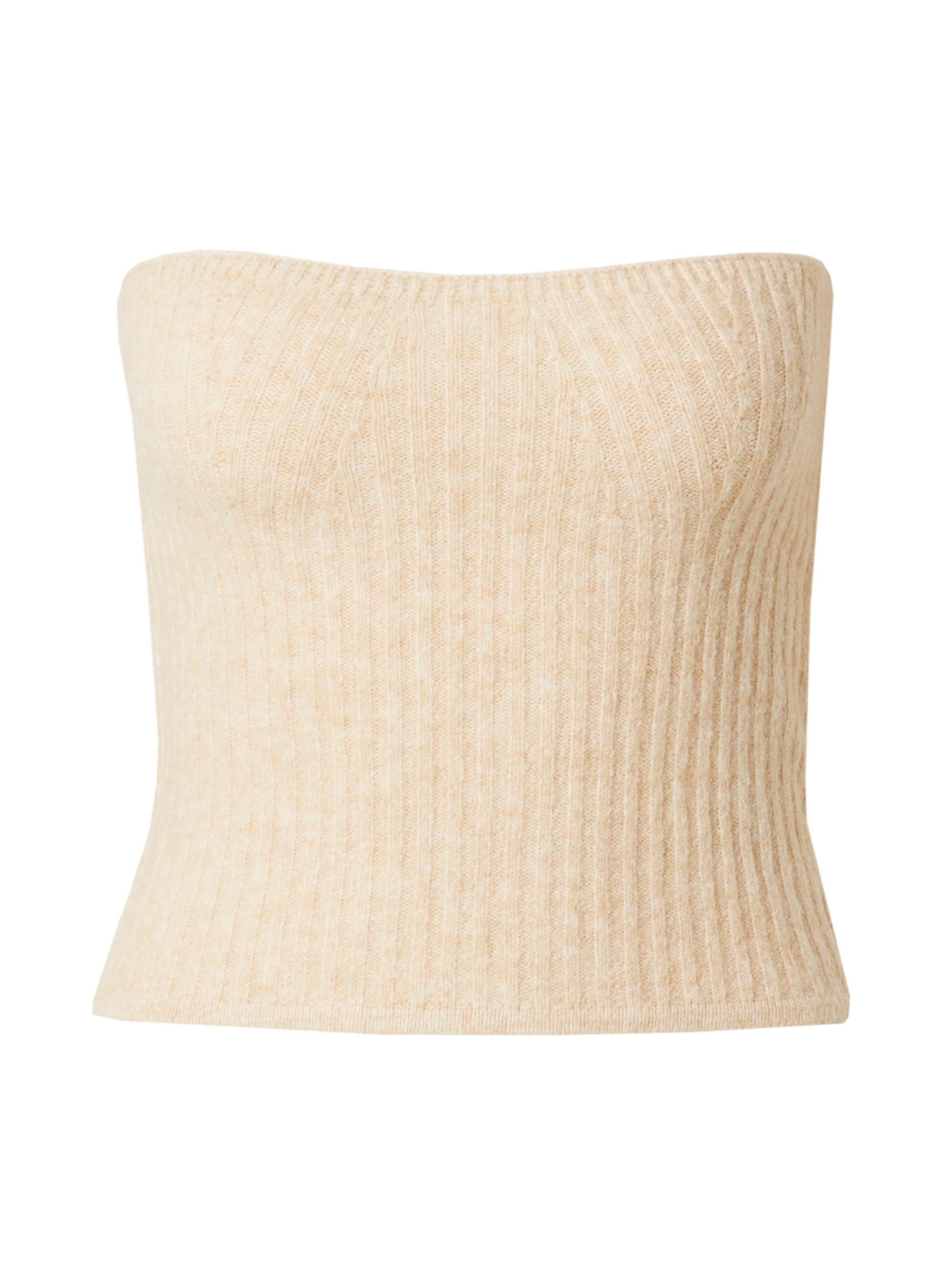PIECES Knitted Top 'PCLINA' in White: front