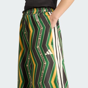 ADIDAS SPORTSWEAR Wide leg Sportbroek 'Adidas x FARM' in Zwart