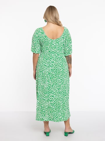 Yoek Dress in Green