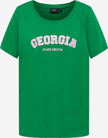 Zizzi Shirt 'TIFFANY' in Green: front