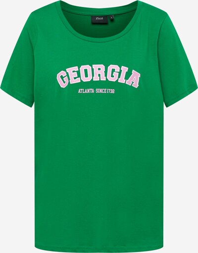 Zizzi قميص 'TIFFANY' بـ أخضر عشبي / وردي / أبيض, عرض المنتج