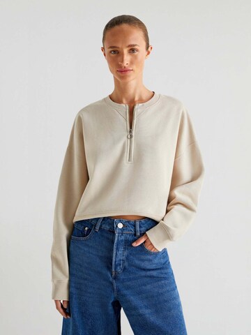 Scalpers Sweatshirt i beige: framsida