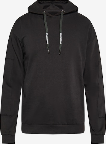 boline Sweatshirt in Black: front