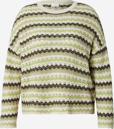 ONLY Carmakoma Pulover 'CARAsa' u bež / kraljevski zelena / pastelno zelena, Pregled proizvoda