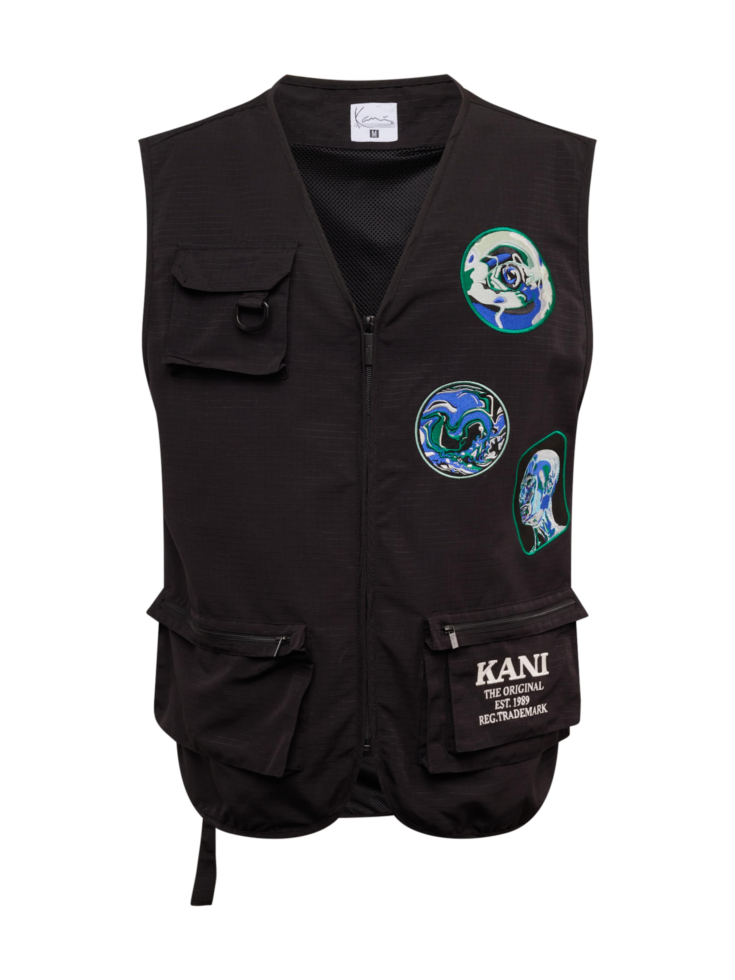 Vestă de la Karl Kani pe negru: față