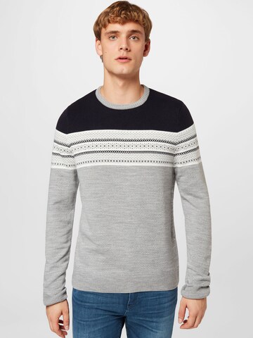 ABOUT YOU Sweater 'Dario' in Grey: front