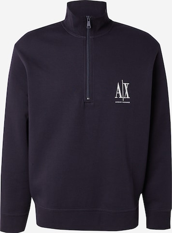 Felpa di ARMANI EXCHANGE in blu: frontale
