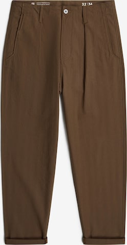 Loosefit Pantalon chino G-STAR en marron : devant