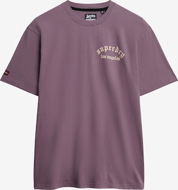 T-Shirt Superdry & Co en violet : devant