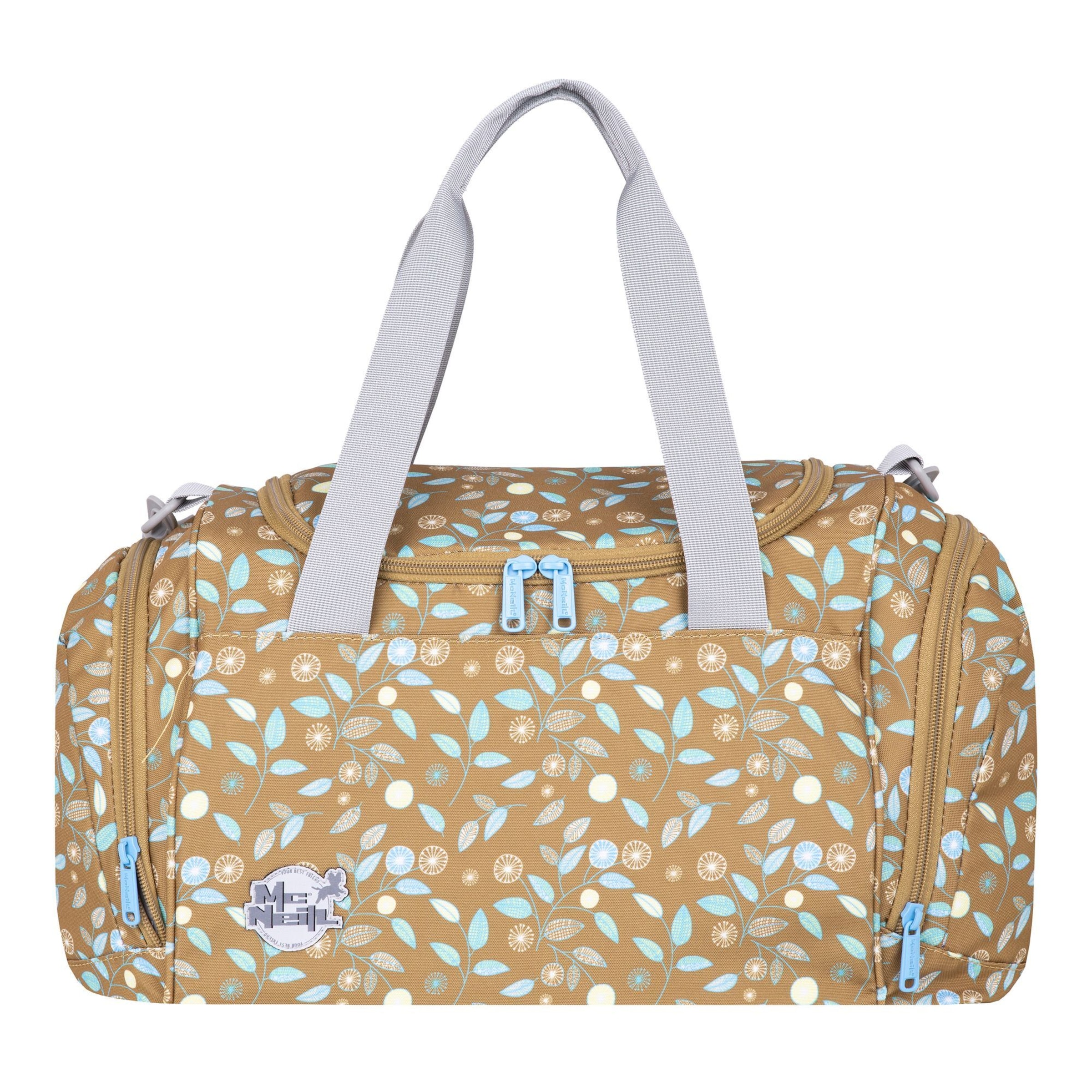 MCNEILL Sac de sport en sable / bleu clair / blanc, Vue avec produit