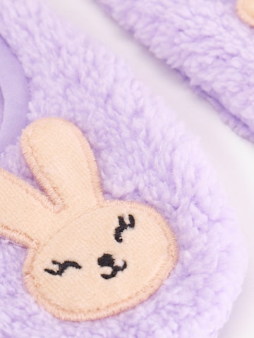 Penti Sokken 'PENTI Mädchen-Hausschuhsocken mit Hasenmuster' in Lila