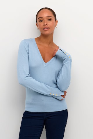 Kaffe - Pullover 'Lizza' em azul: frente