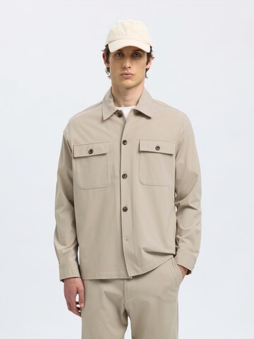 Regular fit Camicia 'SLHLorent' di SELECTED in beige: frontale