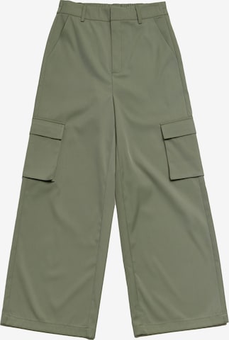Wide Leg Pantalon cargo 'PHILLY' IIQUAL en vert : devant
