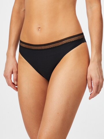 PASSIONATA - Tanga 'DREAM TODAY' en negro: frente