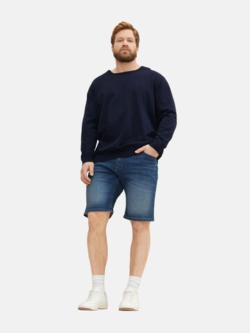 TOM TAILOR Men + Slimfit Shorts in Blau