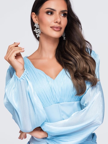 Ombre Kleid‌ in Blau