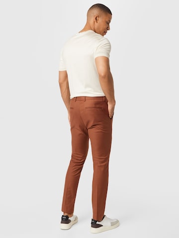 BURTON MENSWEAR LONDON Regular Chino Pants in Brown