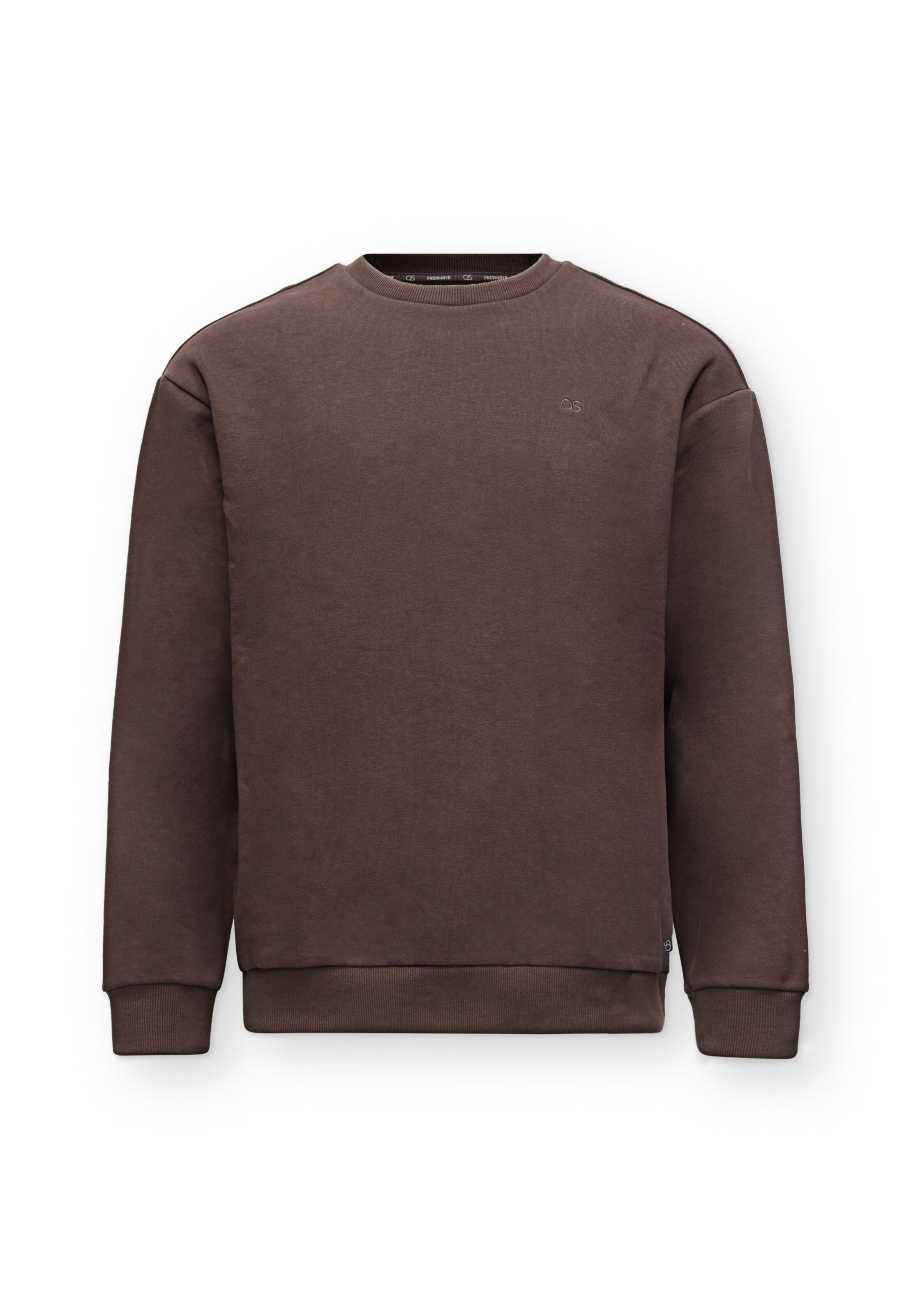 QS - Sweatshirt em castanho: frente
