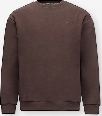 QS - Sweatshirt em castanho: frente