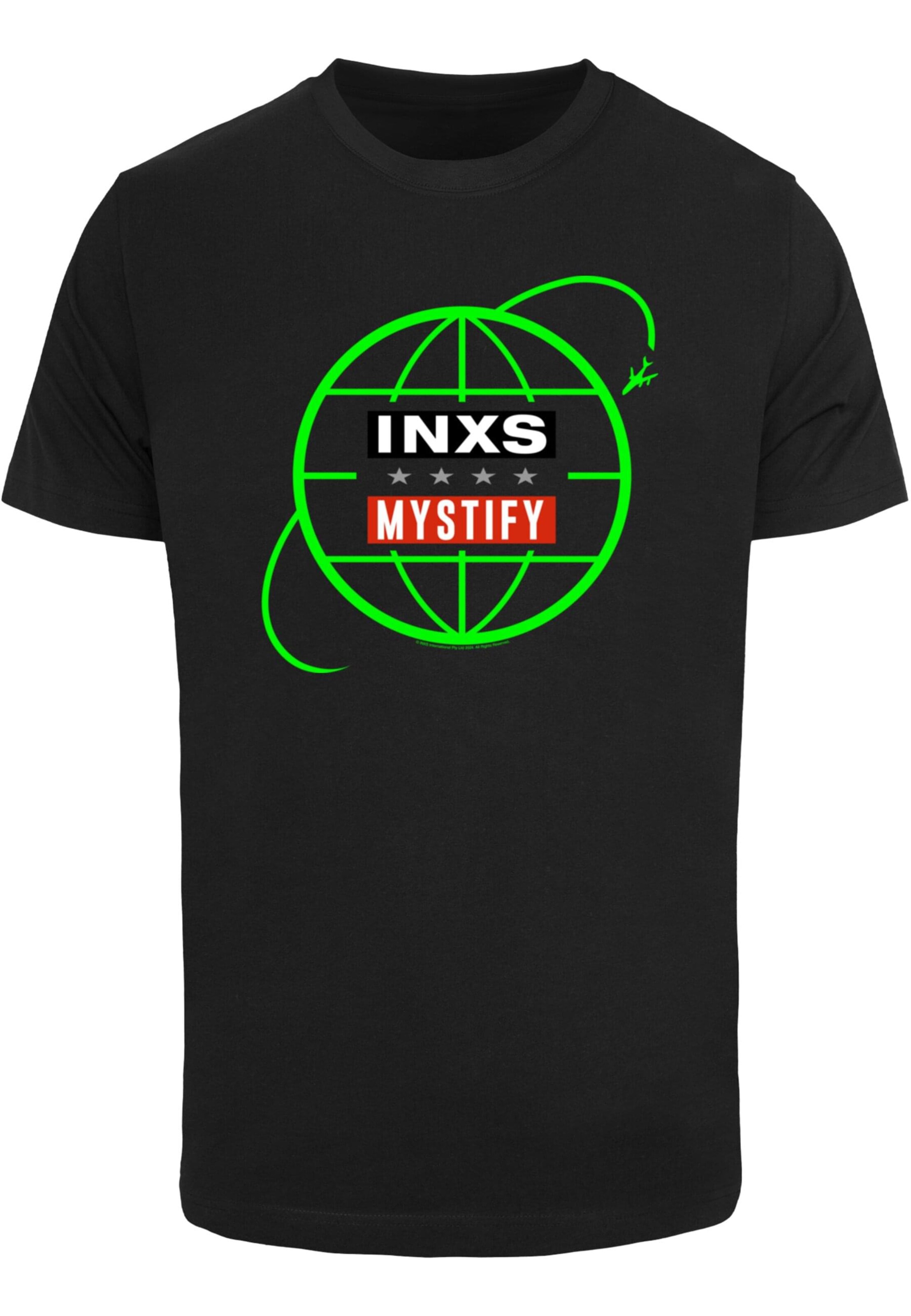 T-Shirt 'INXS - Mystify Globe Art' Merchcode en noir : devant