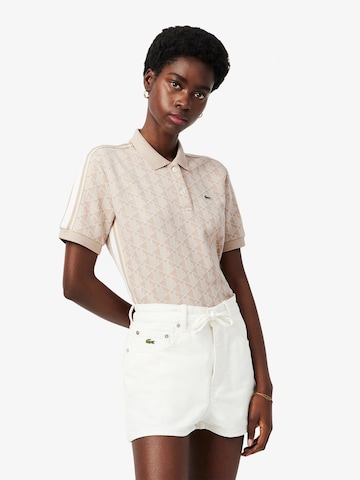 LACOSTE Shirt in Beige: voorkant