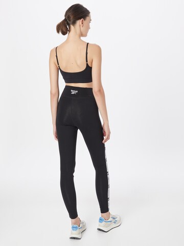 Reebok Skinny Sporthose in Schwarz