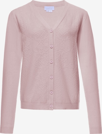 Cardigan usha WHITE LABEL en rose : devant