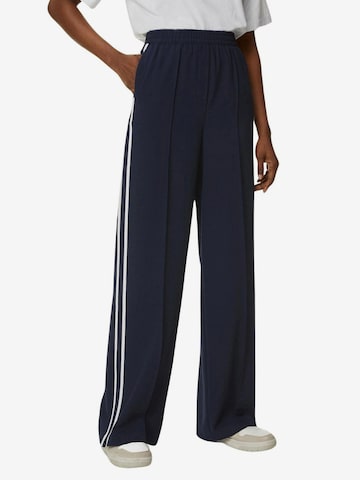 Marks & Spencer Wide leg Broek in Blauw: voorkant