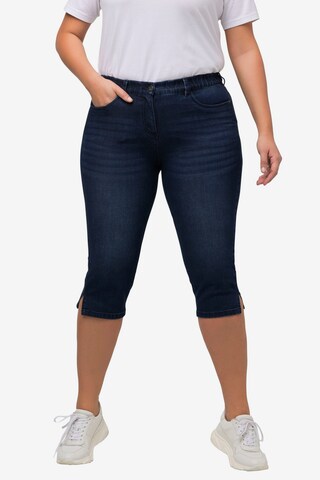 Ulla Popken Slimfit Jeans 'Sarah' in Blauw: voorkant