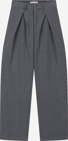 Wide Leg Pantalon à pince 'Dave' Another Cotton Lab en gris : devant