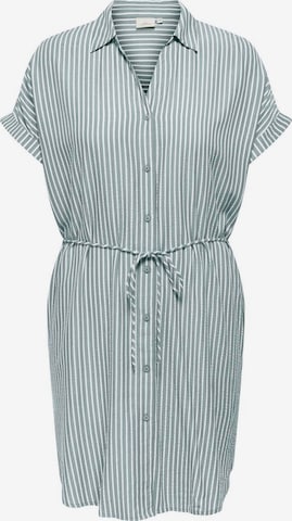 ONLY Carmakoma - Vestido camisero 'CARPenna' en verde: frente