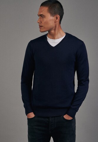 SEIDENSTICKER Sweater ' Schwarze Rose ' in Blue: front