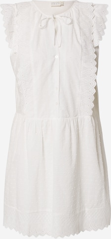 Atelier Rêve Shirt Dress in White: front