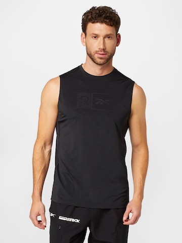 T-Shirt fonctionnel 'Workout Ready' Reebok en noir : devant