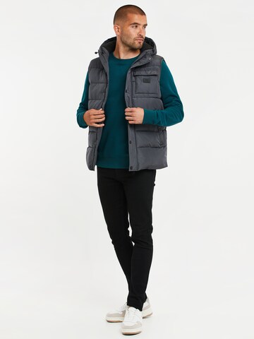 Gilet 'Ritcher' Threadbare en gris