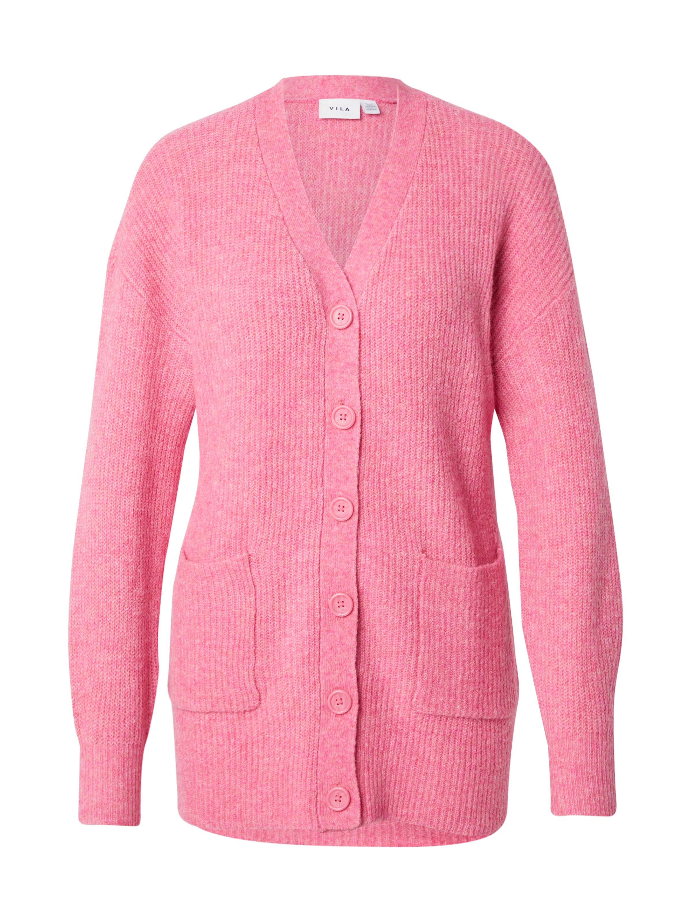VILA Knit cardigan 'VIMINDY' in Pink: front