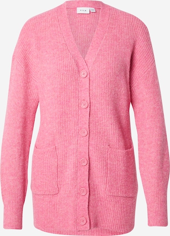 VILA Neuletakki 'VIMINDY' värissä vaaleanpunainen: etupuoli