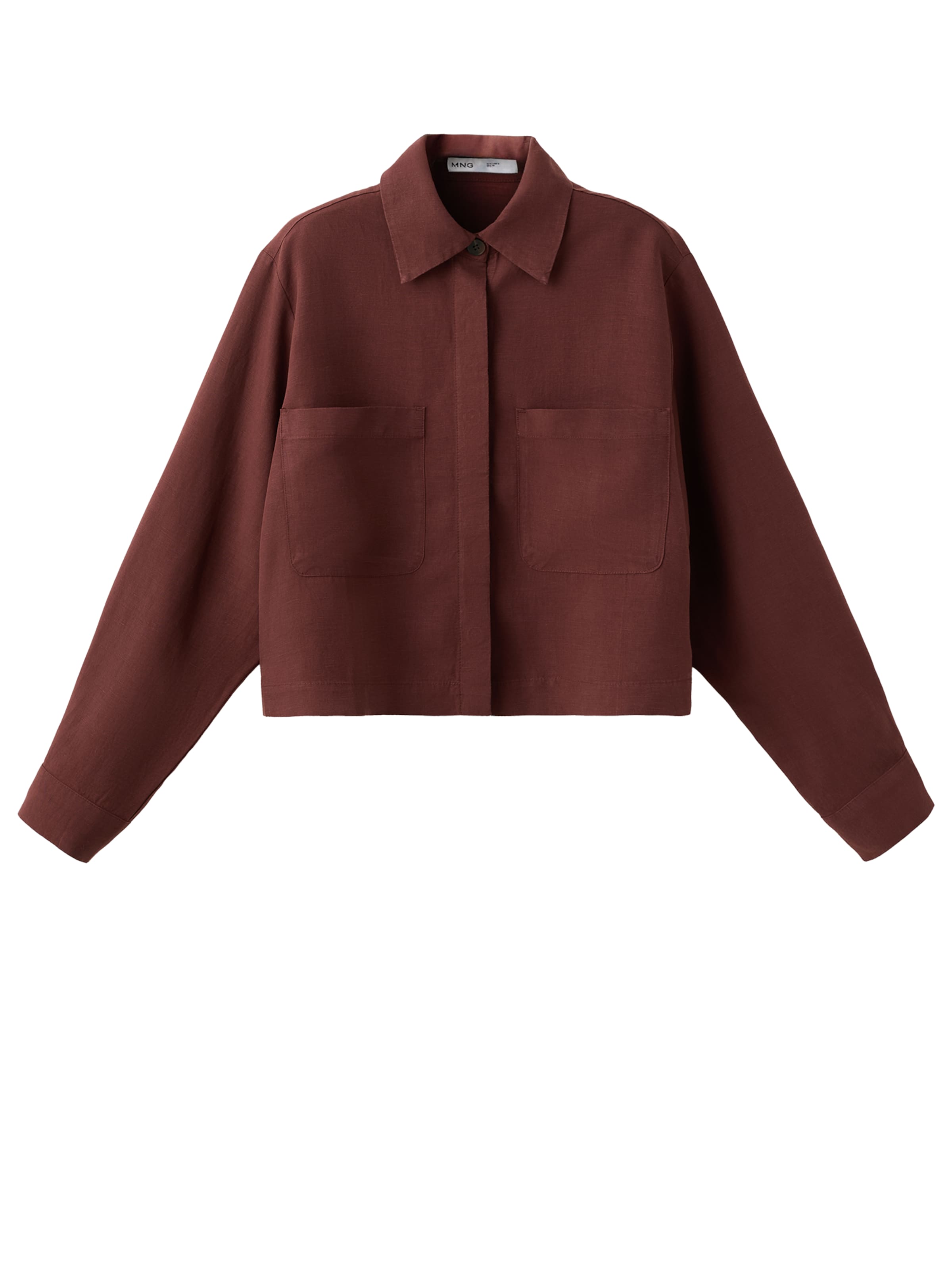 MANGO Chemisier 'Ricardo' en rouille, Vue avec produit