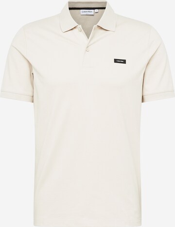 T-Shirt Calvin Klein en beige : devant